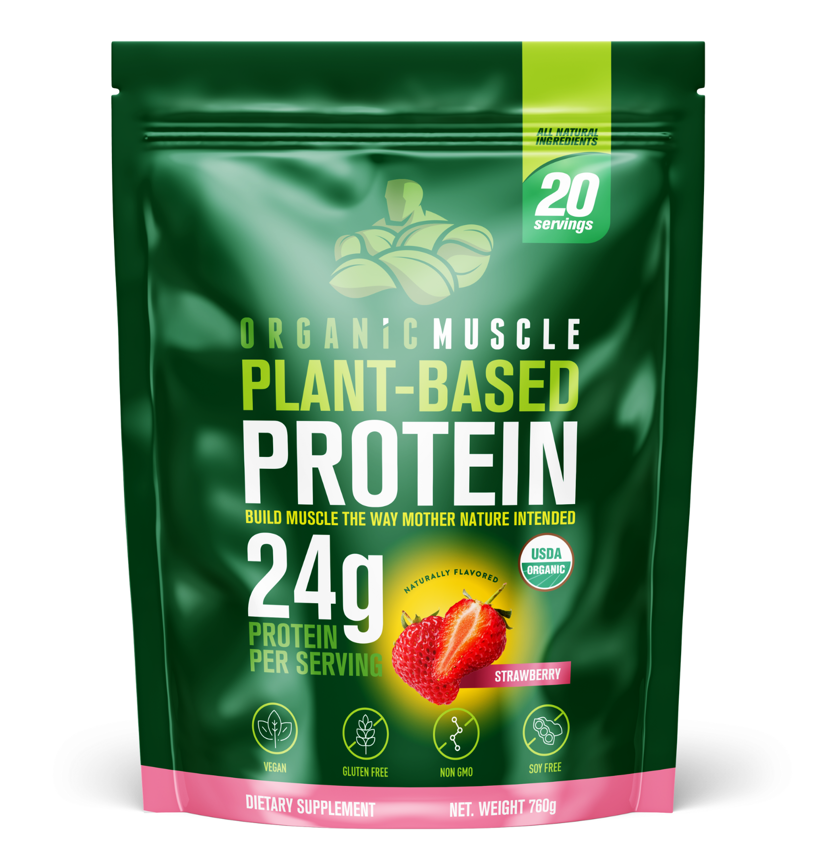 Rocka Nutrition No Whey Vegan Protein Powder, Vegetable Protein