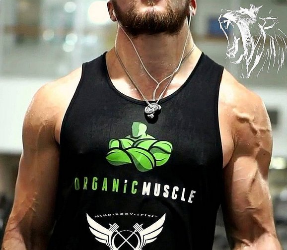 Men's Activewear Fitness Tank- 100% Cotton - Organic Muscle Fitness SupplementsOrganic Muscle Fitness SupplementsOrganic Muscle Fitness Supplements