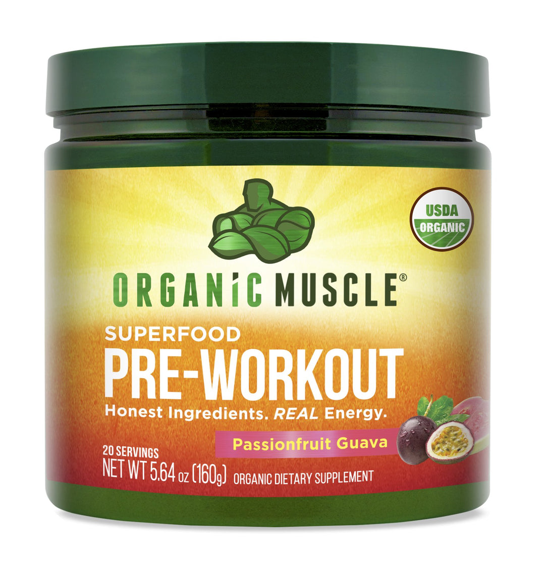 Pre Workout- Passionfruit Guava - Organic Muscle Fitness SupplementsOrganic Muscle SupplementsOrganic Muscle Fitness Supplements788454267193